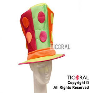 SOMBRERO GALERA FLUO CON CIRCULOS COMBINADA HS5828 x 1